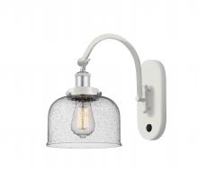 Innovations Lighting 918-1W-WPC-G74 - Bell - 1 Light - 8 inch - White Polished Chrome - Sconce