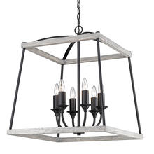 Golden 3184-6P NB-GH - Teagan 6 Light Pendant