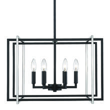 Golden 6070-6 BLK-PW - Tribeca 6 Light Chandelier