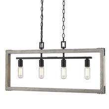 Golden 7808-4LP BLK - Lowell Linear Pendant