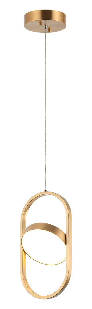 Kennedy Aged Gold Brass Pendant