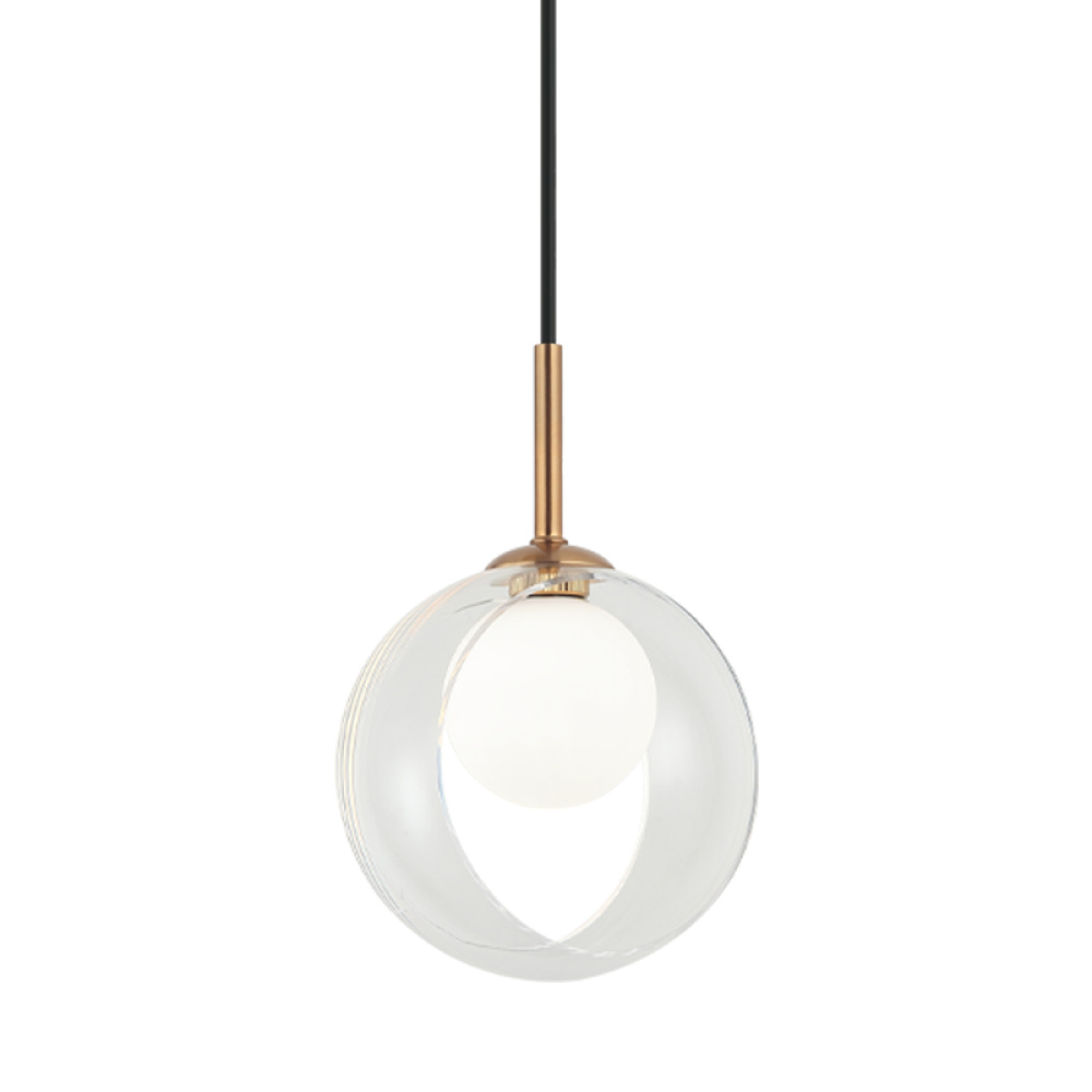 Delcia Aged Gold Brass Pendant