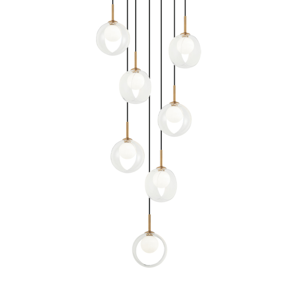 Delcia Aged Gold Brass Pendant