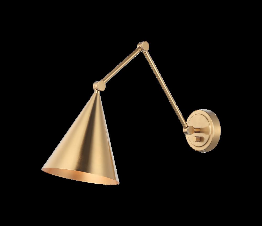 Pearson Aged Gold Brass Wall Sconce