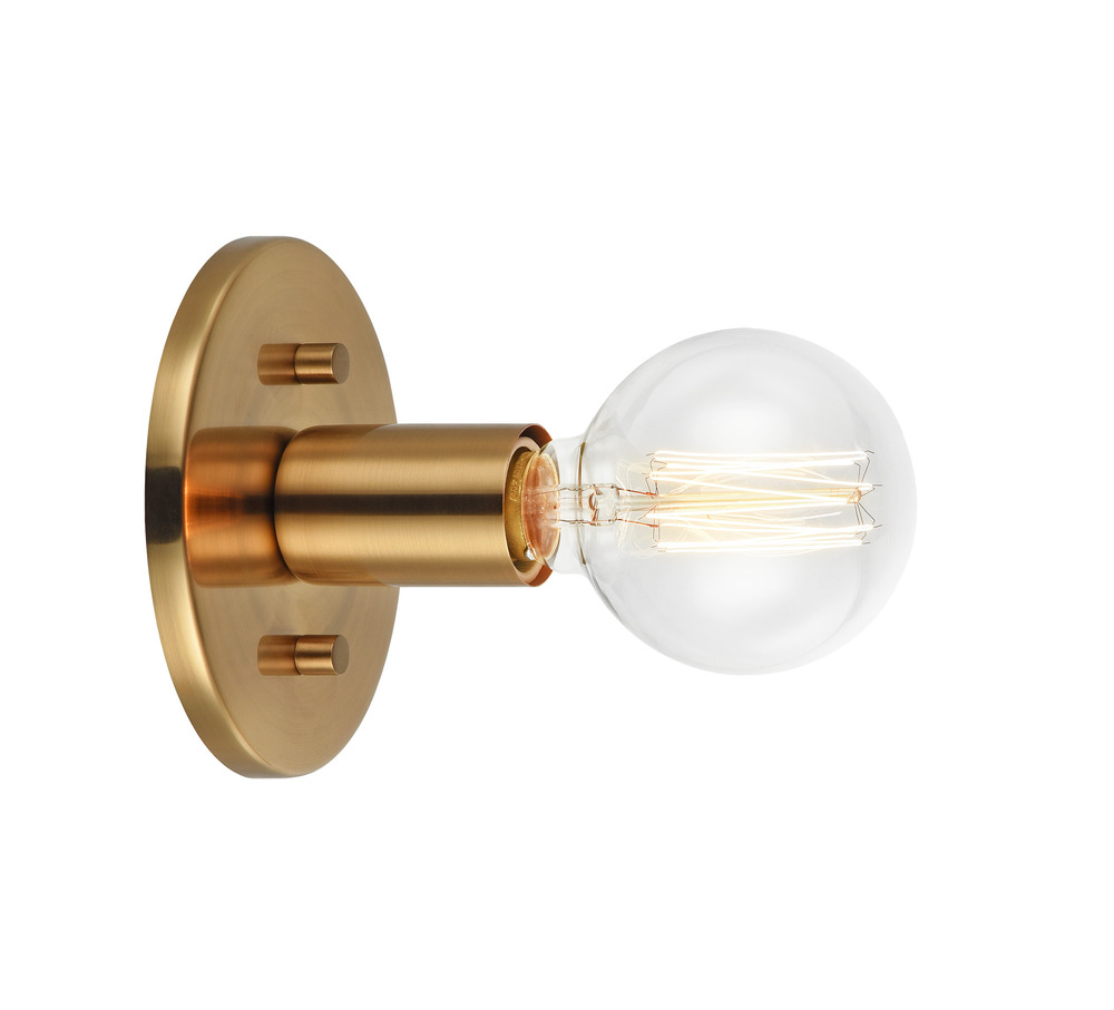 Kasa Aged Gold Brass Wall Sconce / Ceiling Mount