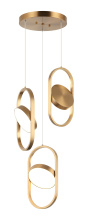 Matteo Lighting C32303AG - Kennedy Aged Gold Brass Pendant