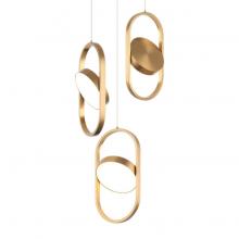 Matteo Lighting C32303AG - Kennedy Aged Gold Brass Pendant