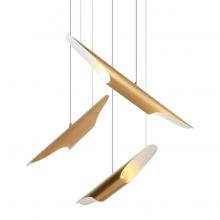 Matteo Lighting C32416AG - Stylus Aged Gold Brass Chandelier