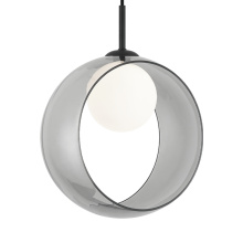 Matteo Lighting C60611BKSM - Delcia Black Pendant