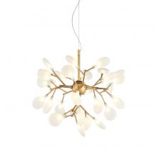 Matteo Lighting C69820GL - 20 LT 20" "Hyrangea Bloom" Gold Chandelier G4