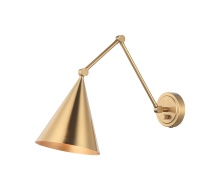 Matteo Lighting S16521AG - Pearson Aged Gold Brass Wall Sconce