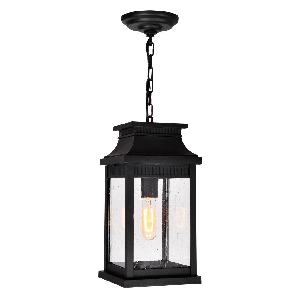 Milford 1 Light Outdoor Black Pendant