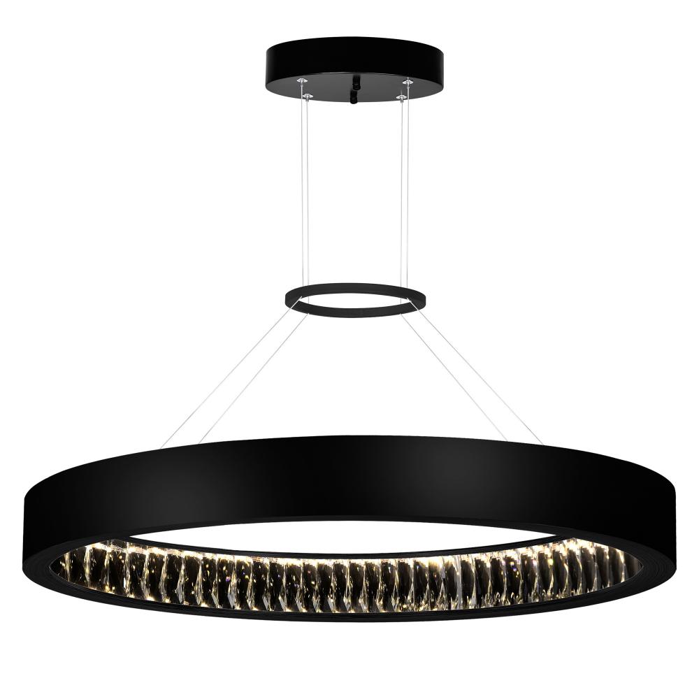 Rosalina LED Chandelier With Matte Black Finish