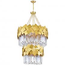 CWI Lighting 1100P24-10-169 - Panache 10 Light Down Chandelier With Medallion Gold Finish
