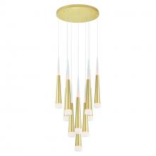 CWI Lighting 1103P16-10-602 - Andes LED Multi Light Pendant With Satin Gold Finish