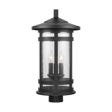 Capital 935533BK - 3 Light Outdoor Post Lantern