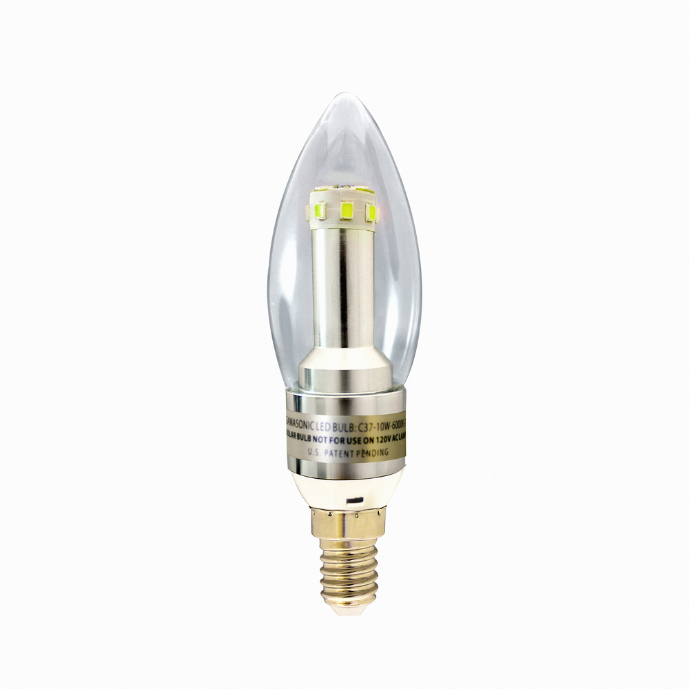 GS Solar LED Light Bulb C37 Bright White (6000K)