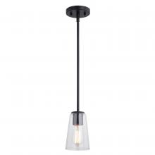 Vaxcel International P0396 - Beverly 4.5-in 1 Light Mini Pendant Matte Black