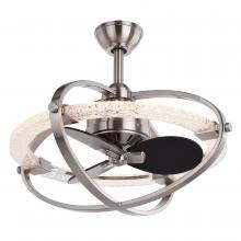 Vaxcel International F0074 - Galileo 22 in. W LED Ceiling Fan Satin Nickel