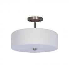 Galaxy Lighting 627341BN/WH - 14.125" Flush/Semi-Flush BN-HO/WH-SHA