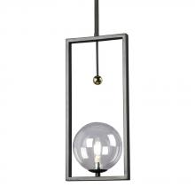 Galaxy Lighting 924764BK - Mini Pendant BK w/6", 12" & 18" Ext. Rods