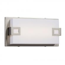 Galaxy Lighting L719451BN-A - LED Bath & Vanity Light - in Brushed Nickel Finish with White Acrylic Lens (AC LED, Dimmable, 3000K)