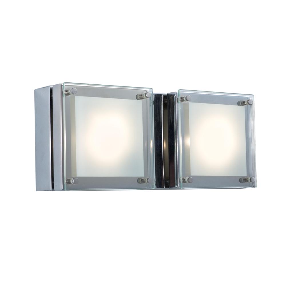 Two-Light Square Glass Bar