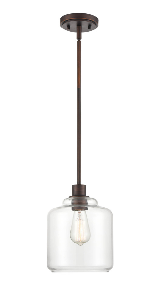 Asheville 1-Light Pendant light Rubbed Bronze
