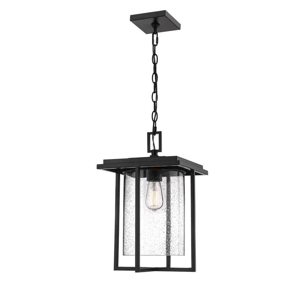 Adair 1-Light Outdoor Hanging Lantern Powder Coated Black