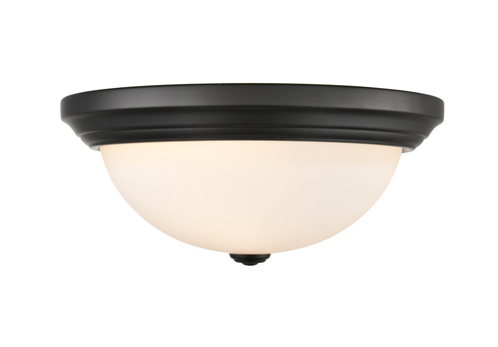 2-Light Flushmount Ceiling Light Matte Black