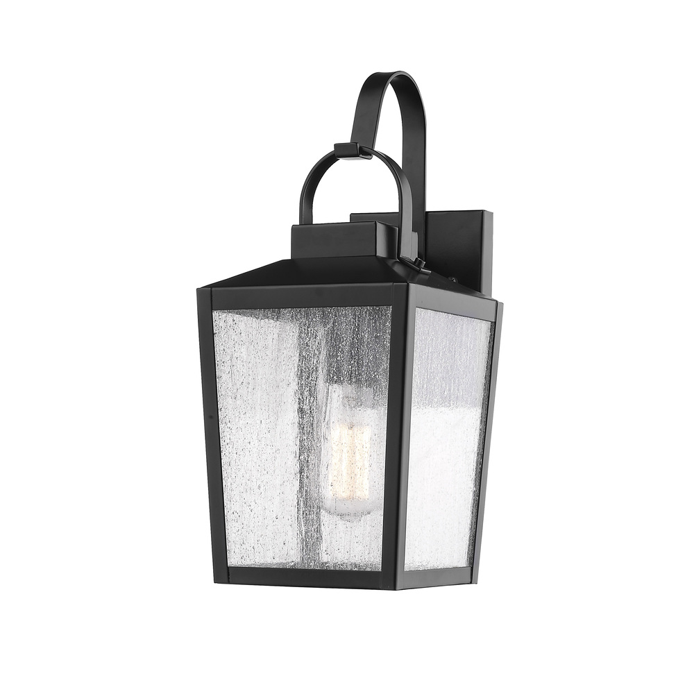 Devens 1-Light Outdoor Wall Sconce Powder Coated Black