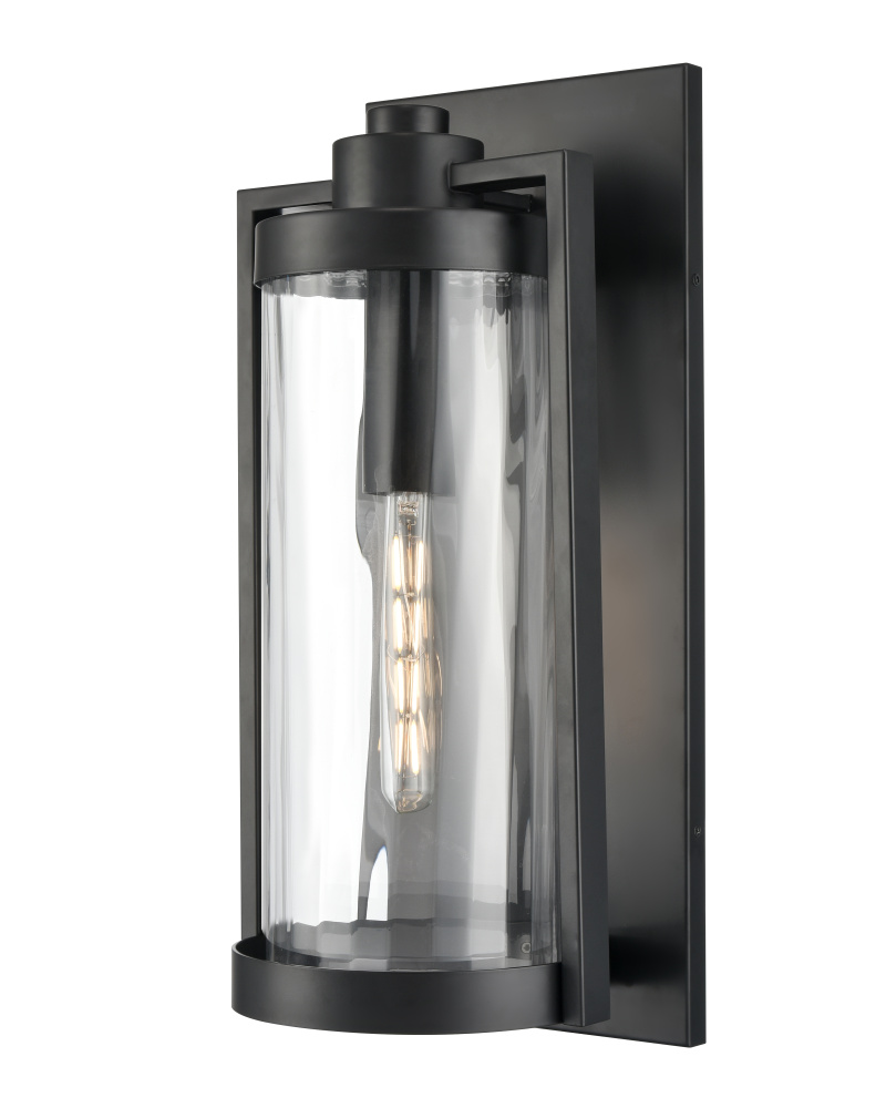Braselton 23.75" High 1-Light Outdoor Wall Sconce - Powder Coated Black