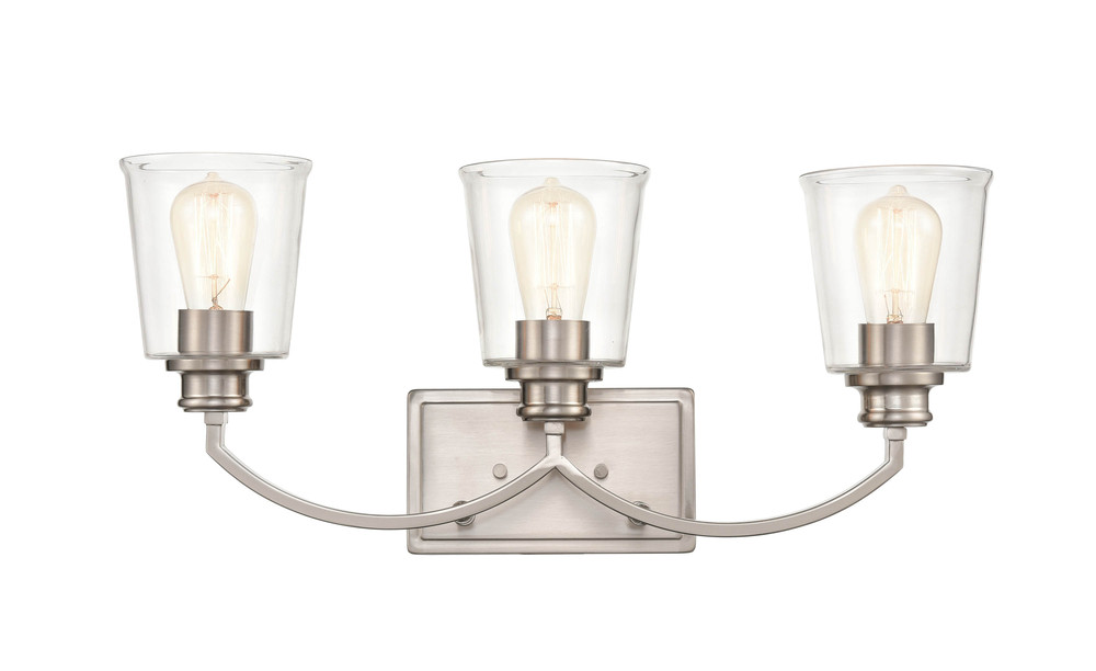 Forsyth 3-Light Vanity Brushed Nickel