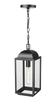 Millennium 194301-PBK - Beaufort 7" Wide 1-Light Outdoor Hanging Lantern - Powder Coated Black
