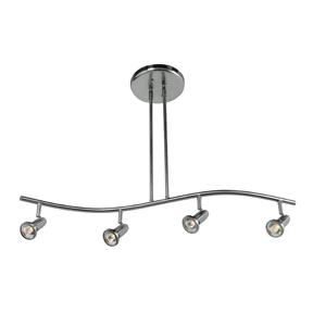 4 Light Adjustable LED Pendant or Semi-Flush