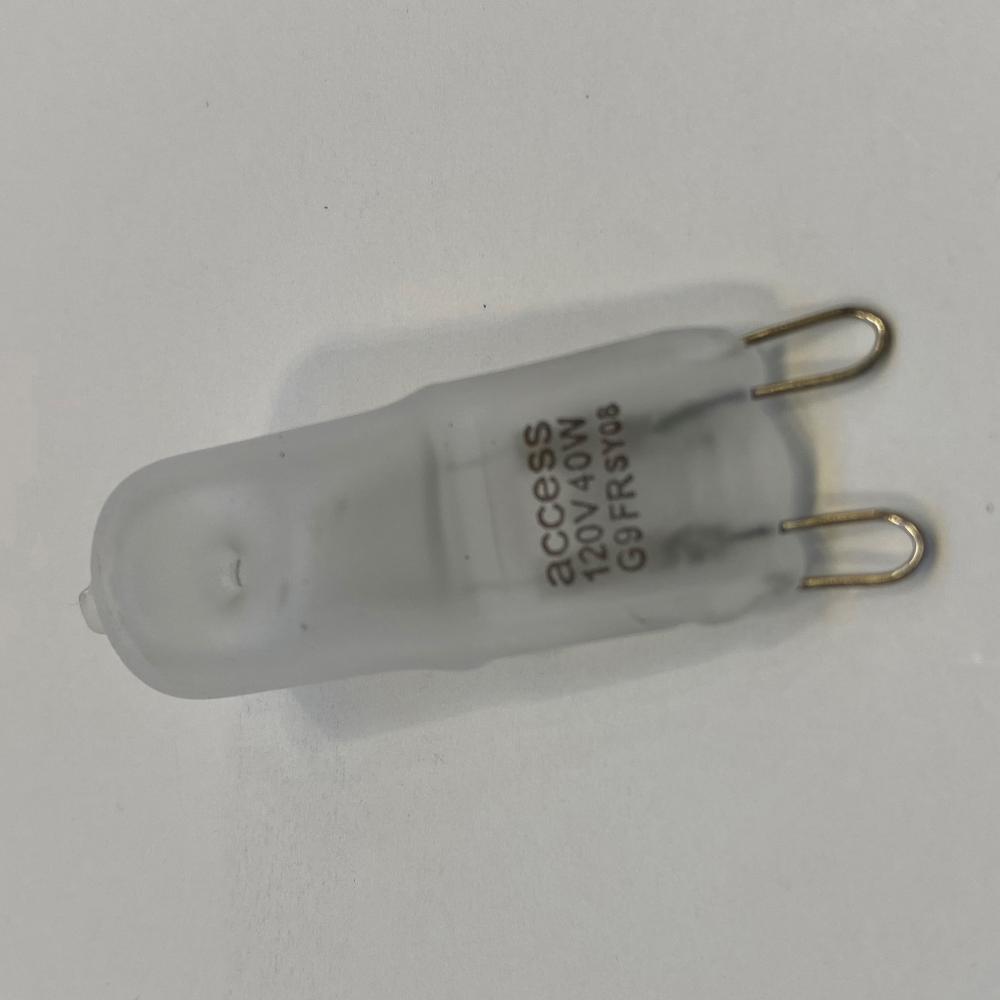 120v Line Voltage Looped Pins with Glass Base