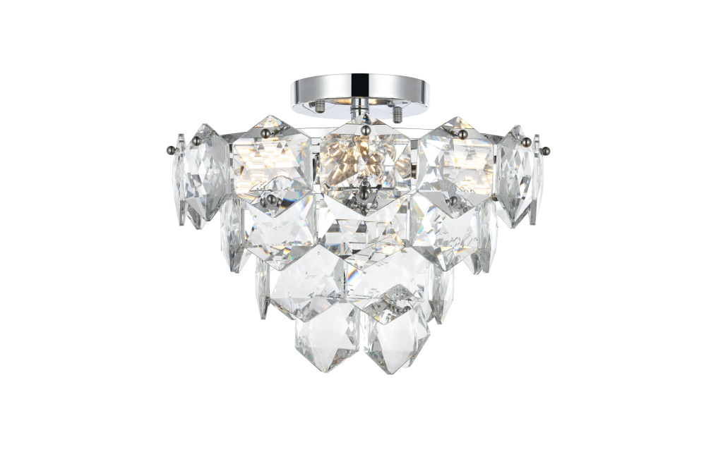 Flush Mount D16"H12"L6 Chrome