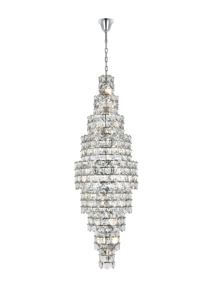 Pendant D30"H91"L41 Chrome
