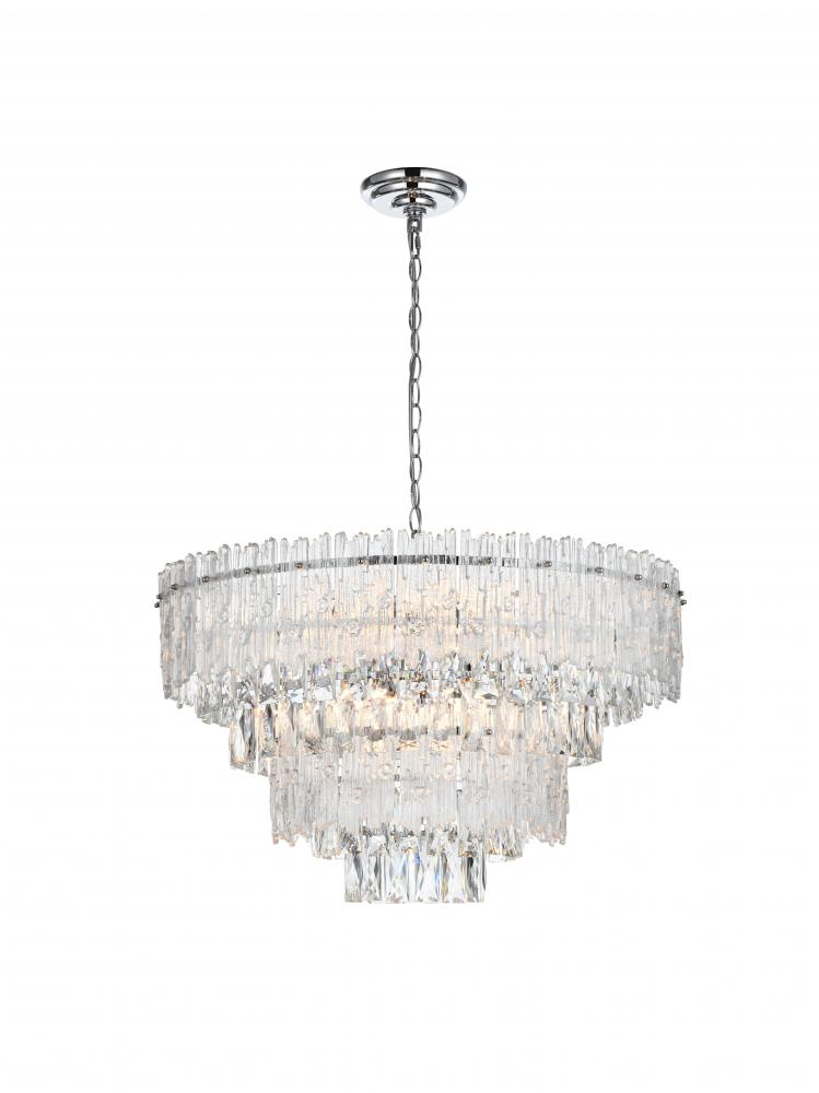 Emilia Hang D25"H15" E12 L8 Chrome