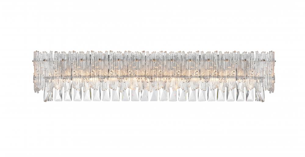 Emilia Wall Sconce L34.5"W6"H7" E12 L8 Chrome
