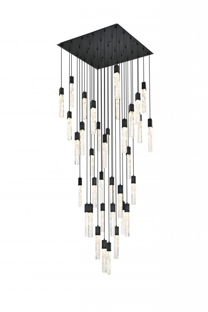 Pendant L42"W42"H24"L36 Black