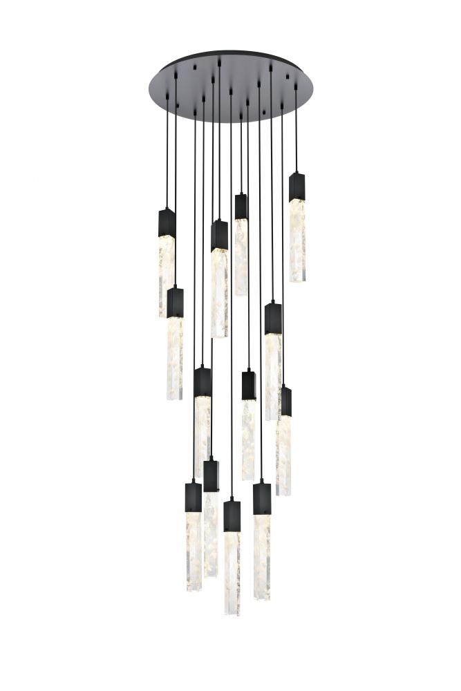 Pendant D30"H24"L13 Black