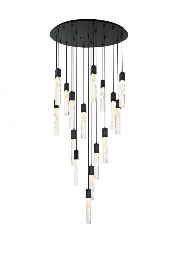 Pendant D36"H24"L16 Black