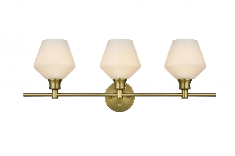Gene Wall L28.1W8H10.5 Satin Gold W/GL