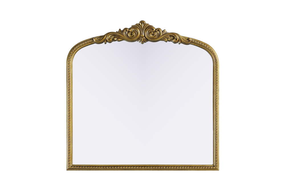 Wall mirror 36"x1.4"x36" Antique Brass