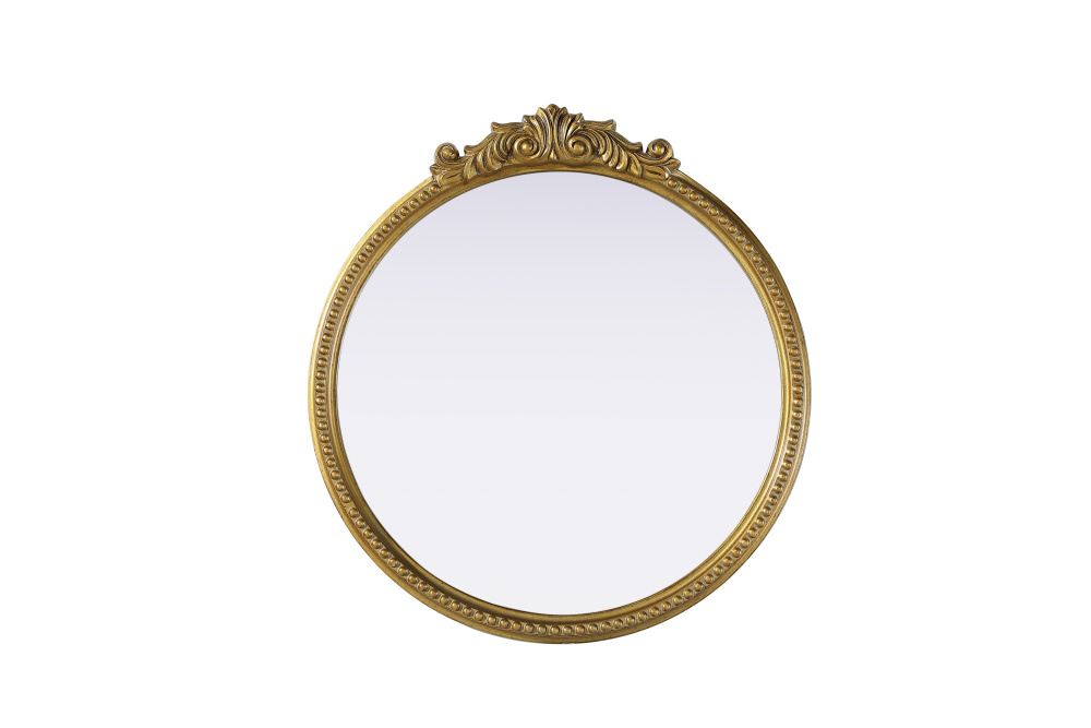 Wall mirror 24"x1.4"x25.6" Antique Brass