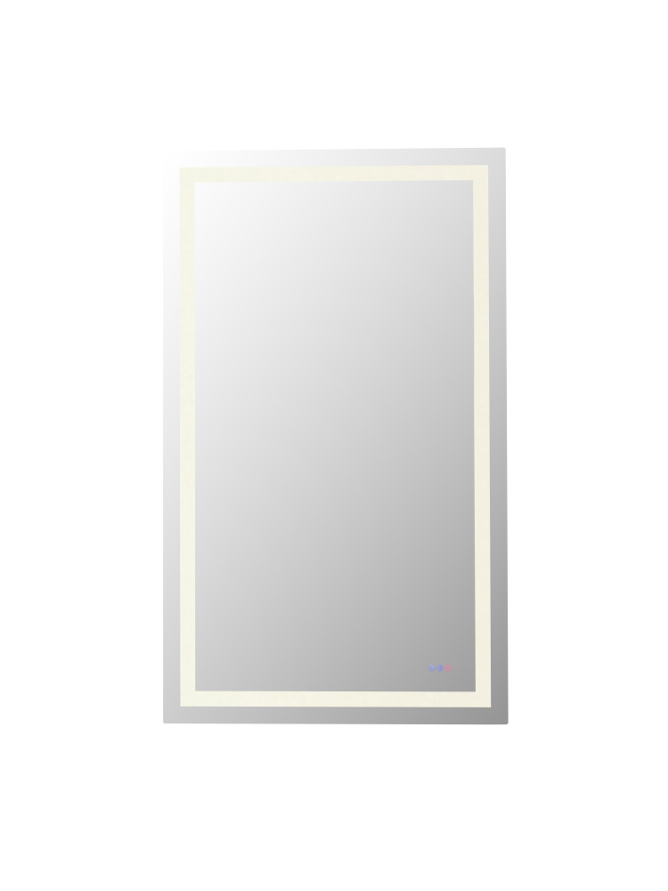 Riven 60x36 LED Mirror, Adjustable Color 3000K/4200K/6400K