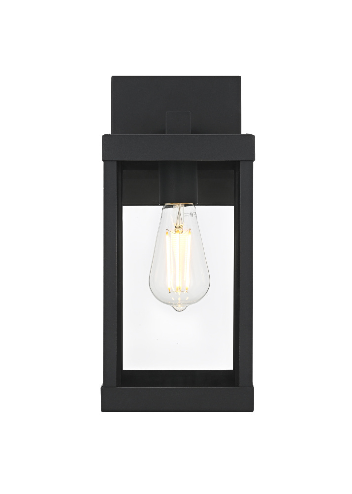 Peter 6 inch Outdoor Wall Sconce in Black