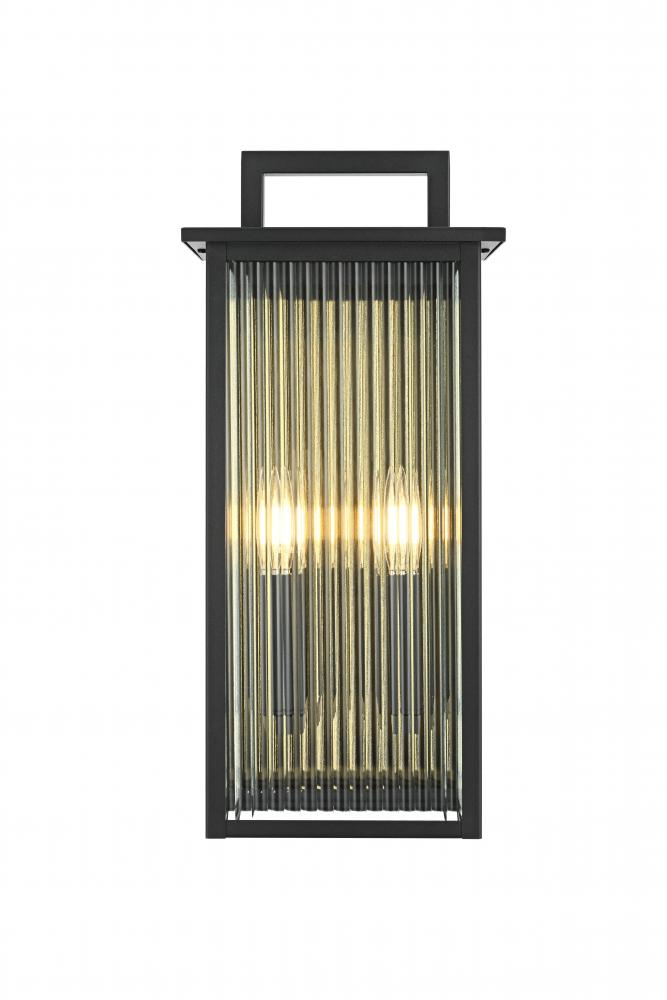 Wall Sconse W8.7"D5.7"H18.9" Black