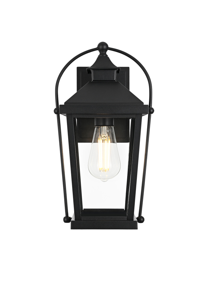 Wall Sconce W7.6"xD7.1"xH13.9" Lt1/E26/60W Black